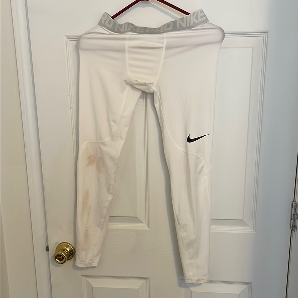 Nike Men’s Pro White Leggings